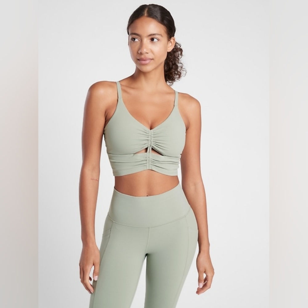 Athleta Salutation Stash Leggings 7/8 Size XS & Cinch Longline Bra XS Set